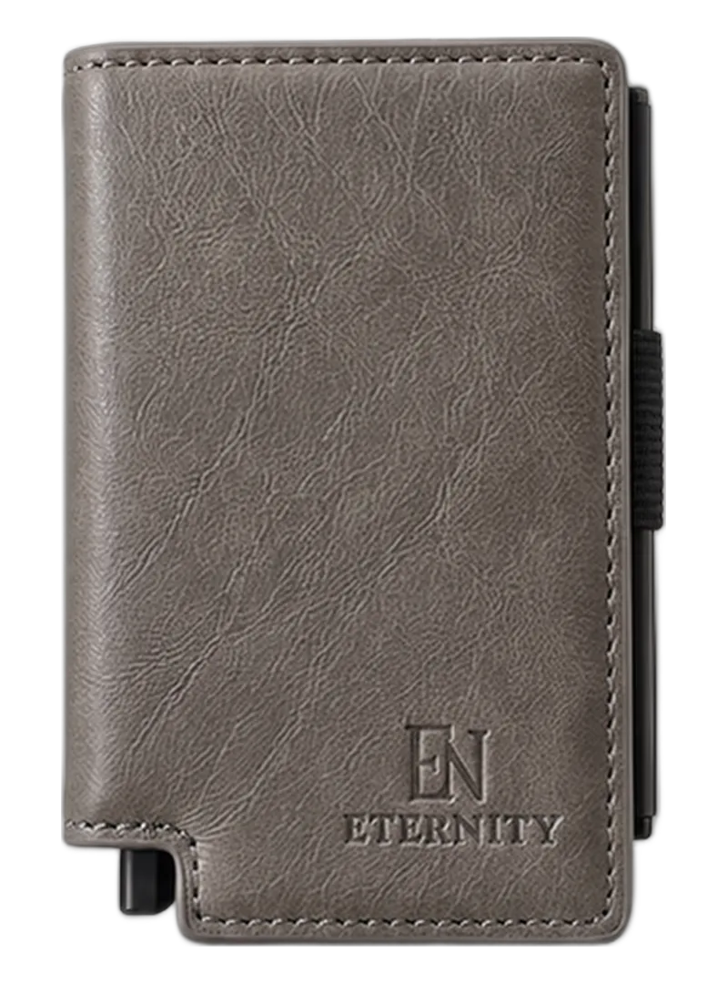 De Pop-up Wallet in Stone Grey